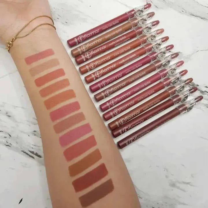 باكدج اقلام روج فلومار 12 لون بثبات يدوم لساعات 💄أورجنيال 8
