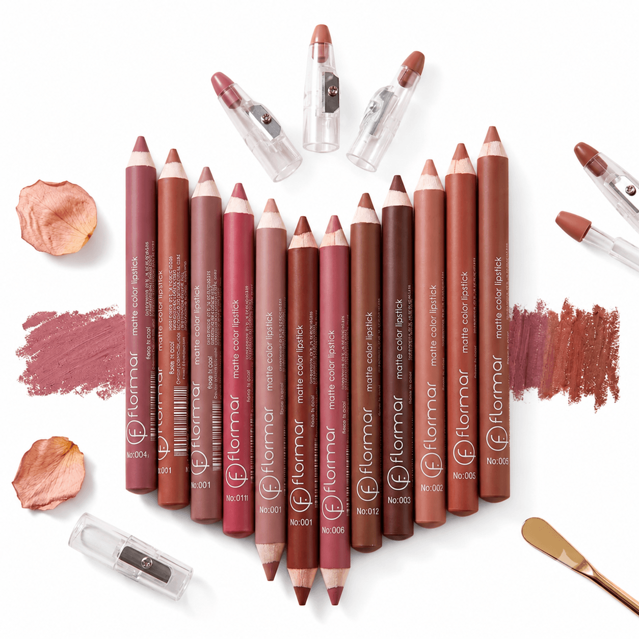 Flormar Lipstick Pencil – باكدج 12 لون أصلي 💄 4